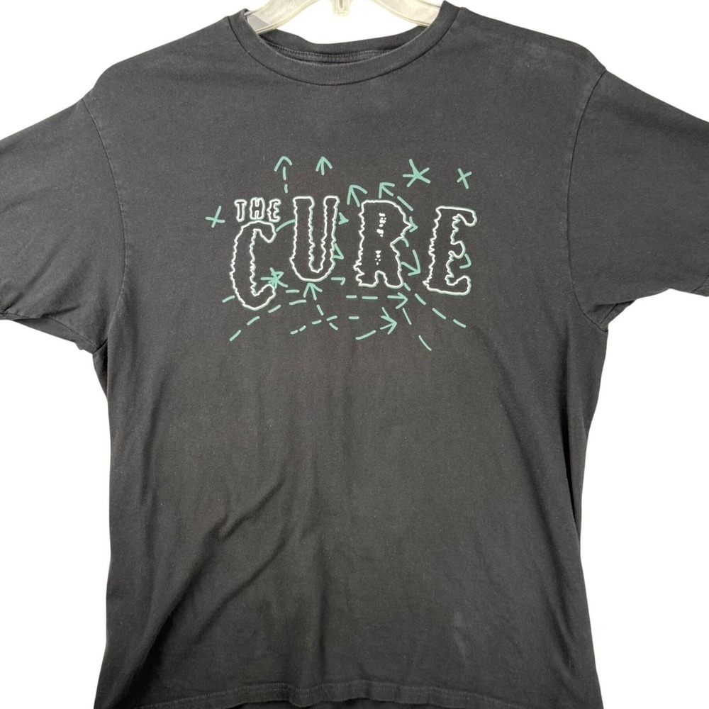 The Cure Band T-Shirt Mens Large Black Short Sleeve Graphic Tee Merch Traffic